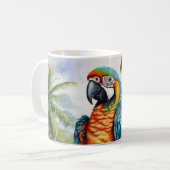 Atemberaubende Papagei-Tasse Kaffeetasse (Vorderseite Links)