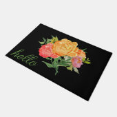 Atemberaubende Peonies Fußmatte (Schrägansicht)