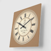 Atemberaubende Personalisierte Jubiläumsuhren Quadratische Wanduhr (Winkel)