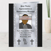 Atemberaubende Personalisierte Pastor-Wertungskart