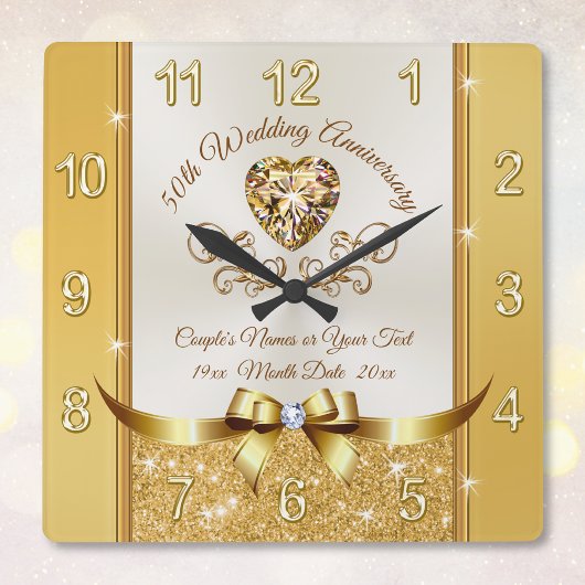 Atemberaubende, Personalisierte Uhr des Goldenen J