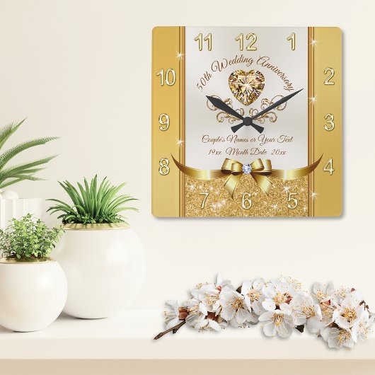 Atemberaubende, Personalisierte Uhr des Goldenen J