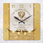 Atemberaubende, Personalisierte Uhr des Goldenen J