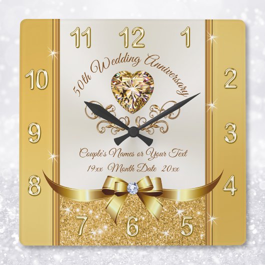 Atemberaubende, Personalisierte Uhr des Goldenen J