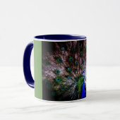 Atemberaubende Pfau-Kaffee-Tasse Tasse (Vorderseite Links)