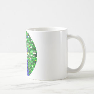 Atemberaubende Pfauenmosaikgeschenke Kaffeetasse