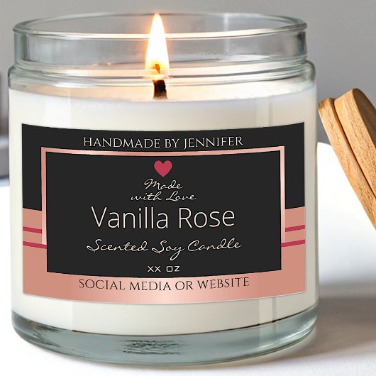 Atemberaubende Produktverpackung Etikett Schwarze Rechteckiger Aufkleber