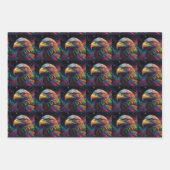 Atemberaubende Rainbow-Adlerpapier Geschenkpapier Set (Vorderseite)