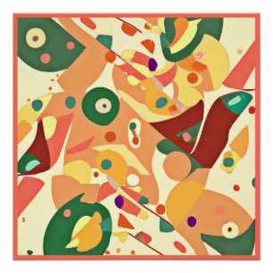 Atemberaubende Random Muster Art Poster