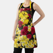 Atemberaubende Red Gold Herbst Chrysanthema Blume Schürze (InSitu)