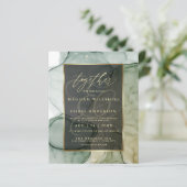 Atemberaubende, reichhaltige Grüntöne flüssiger Ab (Stehend Vorderseite)