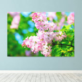 Atemberaubende rosa Lilacs Leinwanddruck (Insitu (Holzboden))