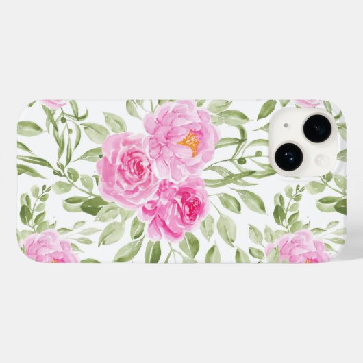 Atemberaubende rosa Peonies Case-Mate iPhone Hülle (Rückseite (Horizontal))