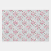 Atemberaubende Rosa- und Silberkirschblüten drucke Geschenkpapier Set (Vorderseite 3)