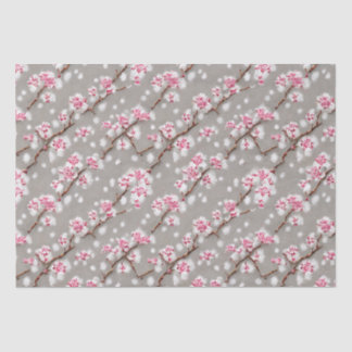 Atemberaubende Rosa- und Silberkirschblüten Seidenpapier