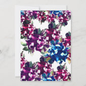 Atemberaubende Rose Blumenzettel Einladung (Rückseite)