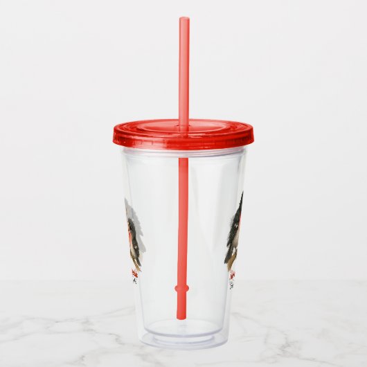 Atemberaubende Rose Brustkorb Acryltrinkbecher (Rechts)