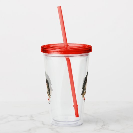 Atemberaubende Rose Brustkorb Acryltrinkbecher (Links)