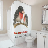 Atemberaubende Rose Brustkorb Duschvorhang (Beispiel)