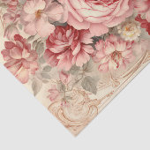 Atemberaubende Rosen mit Verziertem Rahmen Seidenpapier (Ausschnitt)