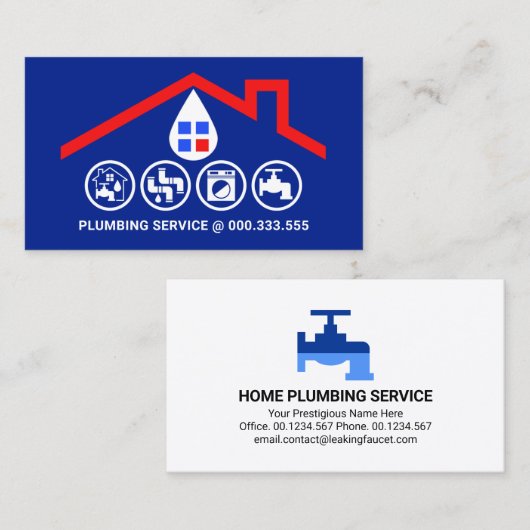 Atemberaubende Rot Roof Frame Handyman Tools Visitenkarte (Vorne/Hinten)