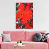 Atemberaubende Rote Ahornleaf-Malerei Leinwanddruck (Insitu (Wohnzimmer))