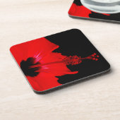 Atemberaubende Rote Blume Untersetzer (Linke Seite)