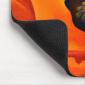 Atemberaubende rote Mohnblumen-Blume Georgia Mousepad (Ecke)