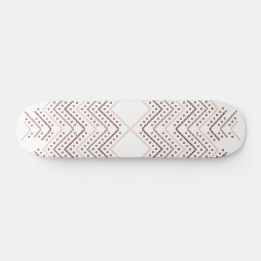 Atemberaubende rote Punkte auf weißem Hintergrund Skateboard (Horizontal)