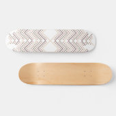 Atemberaubende rote Punkte auf weißem Hintergrund Skateboard (Horizontal)