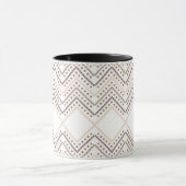 Atemberaubende rote Punkte auf weißem Hintergrund Tasse (Zentrum)