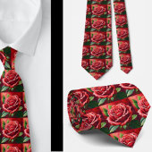 Atemberaubende Rote Rosen Formal Necktie Krawatte