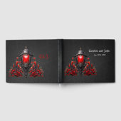 Atemberaubende rote Rosen und Gate-Design. Gästebuch (Voll)