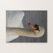 Atemberaubende Schließung eines Mute Swan im Hafen Puzzle (Horizontal)