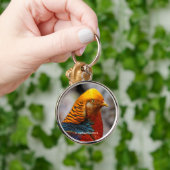 Atemberaubende Schließung von Red Golden Pheasant Schlüsselanhänger (Hand)