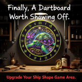 Atemberaubende Schmetterlingshütte Kunst, Dichtung Dartscheibe