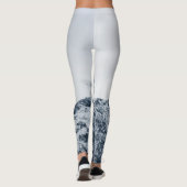 Atemberaubende schneebedeckte Berge Leggings (Rückseite)