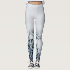 Atemberaubende schneebedeckte Berge Leggings