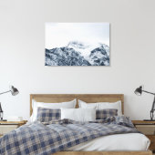 Atemberaubende schneebedeckte Berge Leinwanddruck (Insitu (Schlafzimmer))