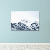 Atemberaubende schneebedeckte Berge Leinwanddruck (Insitu (Holzboden))