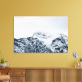 Atemberaubende schneebedeckte Berge Leinwanddruck (Insitu (Wohnzimmer))
