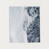 Atemberaubende schneebedeckte Berge Wandteppich (Vorderseite)