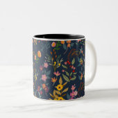 Atemberaubende, schöne farbige Wildblume Zweifarbige Tasse (VorderseiteRechts)