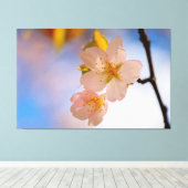 Atemberaubende Schönheit der Sakura-Blume im Frühj Leinwanddruck (Insitu (Holzboden))