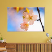 Atemberaubende Schönheit der Sakura-Blume im Frühj Leinwanddruck (Insitu (Wohnzimmer))