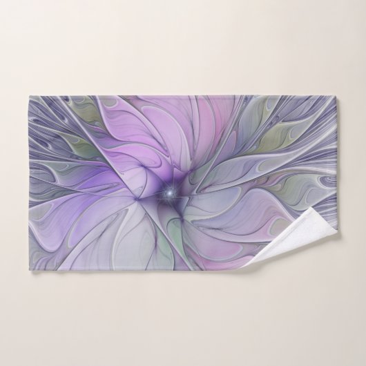 Atemberaubende Schönheit Modernes Abstraktes Frakt Badhandtuch Set (Handtuch)