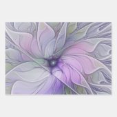 Atemberaubende Schönheit Modernes Abstraktes Frakt Geschenkpapier Set (Vorderseite 3)