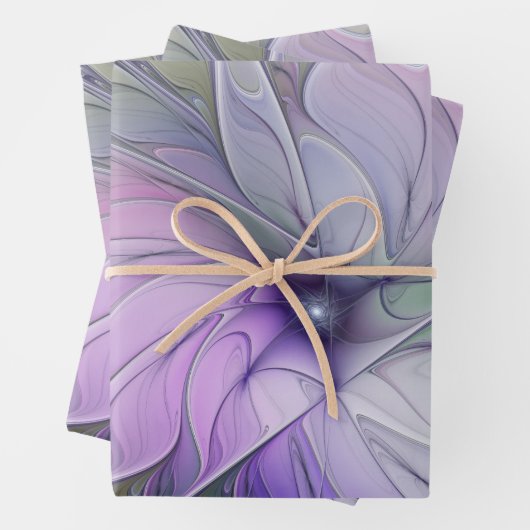 Atemberaubende Schönheit Modernes Abstraktes Frakt Geschenkpapier Set (Beispiel)