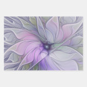 Atemberaubende Schönheit Modernes Abstraktes Frakt Geschenkpapier Set (Vorderseite)