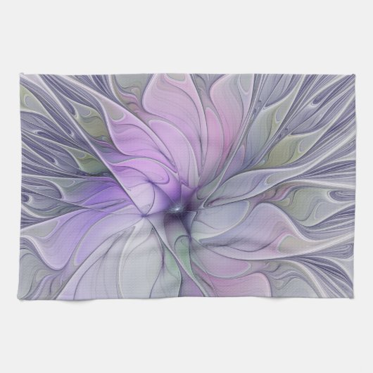 Atemberaubende Schönheit Modernes Abstraktes Frakt Geschirrtuch (Horizontal)